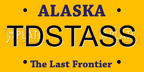 TDSTASS Alaska License Plate