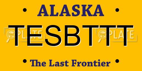 TESBTTT Alaska License Plate