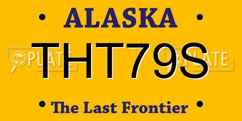 THT79S Alaska License Plate