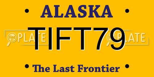 TIFT79 Alaska License Plate