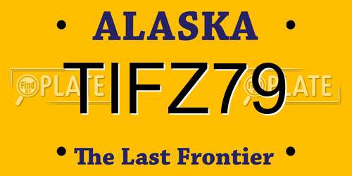 TIFZ79 Alaska License Plate