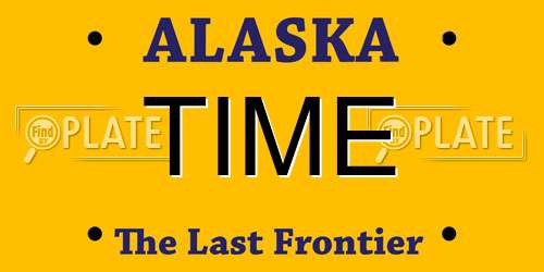TIME Alaska License Plate
