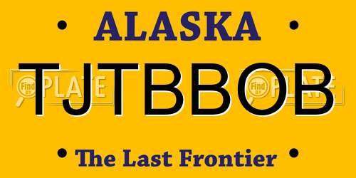 TJTBBOB Alaska License Plate