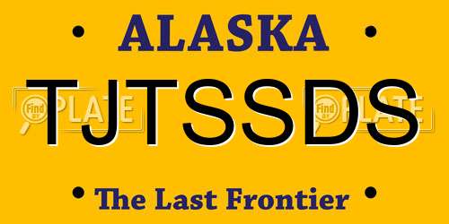 TJTSSDS Alaska License Plate
