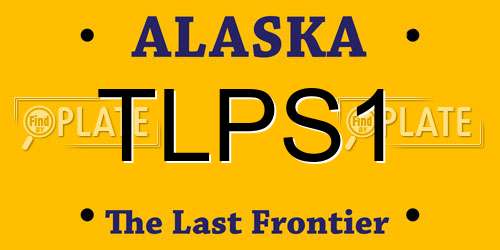 TLPS1 Alaska License Plate