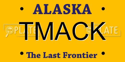 TMACK Alaska License Plate