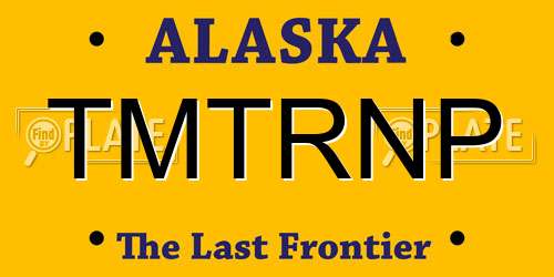 TMTRNP Alaska License Plate