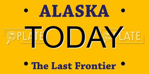 TODAY Alaska License Plate