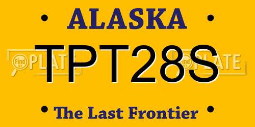 TPT28S Alaska License Plate