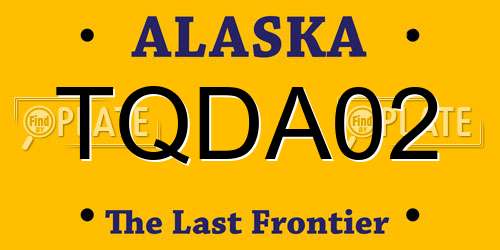 TQDA02 Alaska License Plate