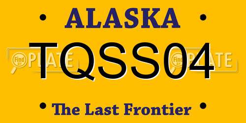 TQSS04 Alaska License Plate