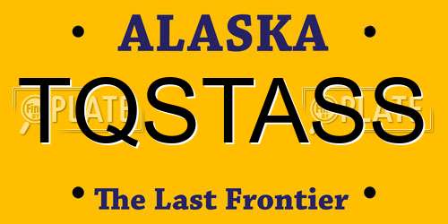 TQSTASS Alaska License Plate