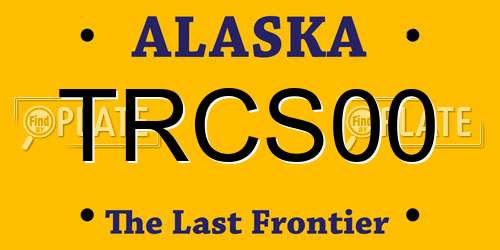TRCS00 Alaska License Plate