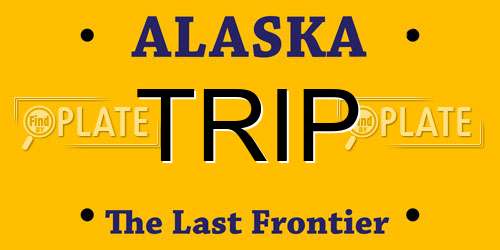 TRIP Alaska License Plate