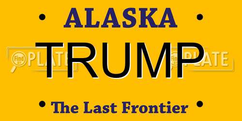 TRUMP Alaska License Plate