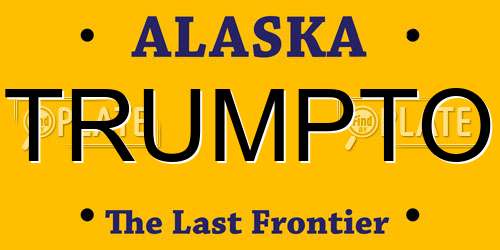 TRUMPTO Alaska License Plate