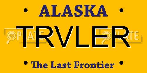 TRVLER Alaska License Plate