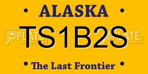TS1B2S Alaska License Plate