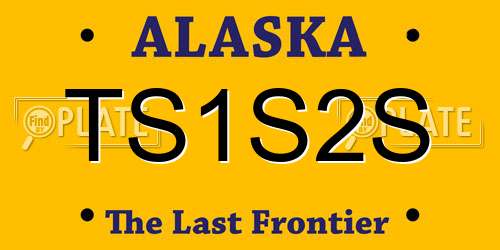 TS1S2S Alaska License Plate