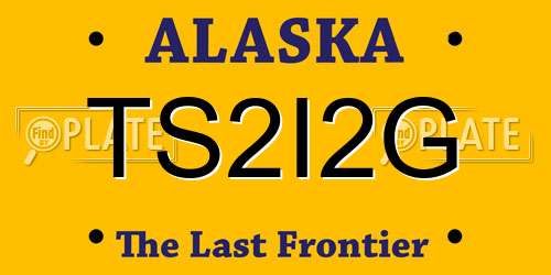 TS2I2G Alaska License Plate