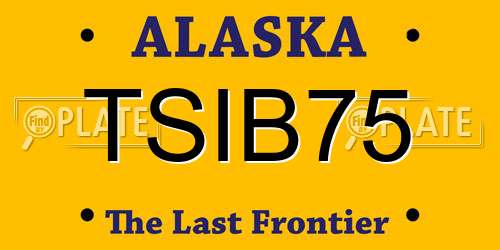TSIB75 Alaska License Plate