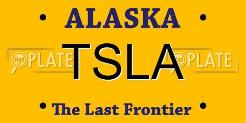 TSLA Alaska License Plate