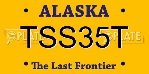 TSS35T Alaska License Plate