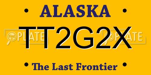 TT2G2X Alaska License Plate