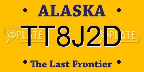 TT8J2D Alaska License Plate