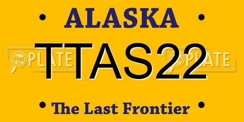 TTAS22 Alaska License Plate
