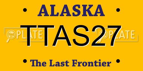 TTAS27 Alaska License Plate