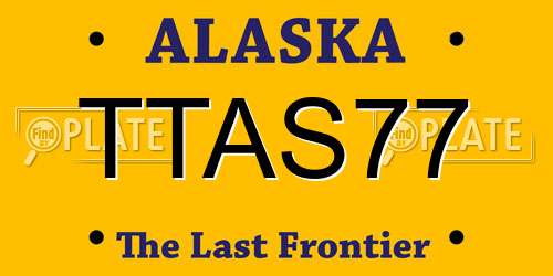 TTAS77 Alaska License Plate