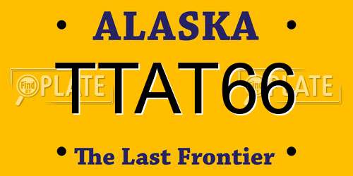 TTAT66 Alaska License Plate
