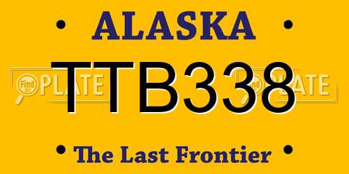 TTB338 Alaska License Plate