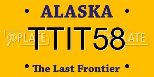 TTIT58 Alaska License Plate