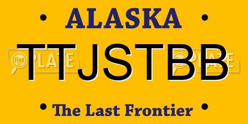 TTJSTBB Alaska License Plate