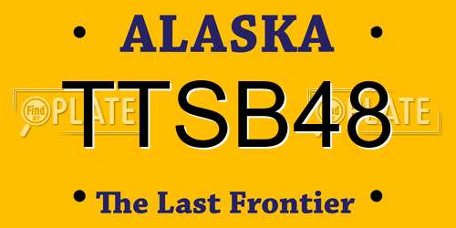 TTSB48 Alaska License Plate