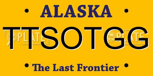 TTSOTGG Alaska License Plate