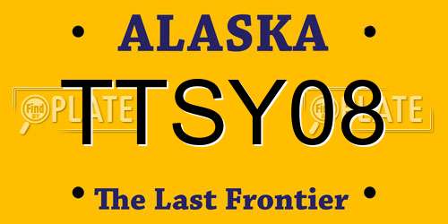 TTSY08 Alaska License Plate