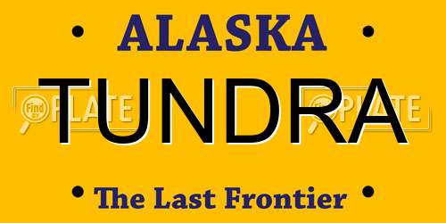TUNDRA Alaska License Plate
