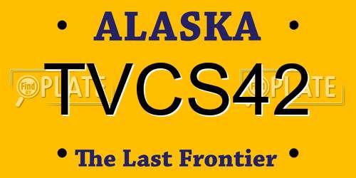TVCS42 Alaska License Plate