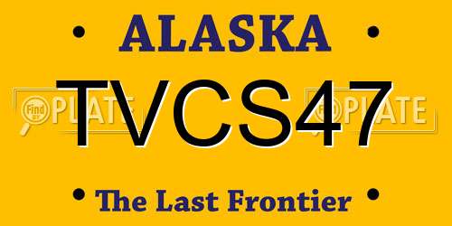 TVCS47 Alaska License Plate