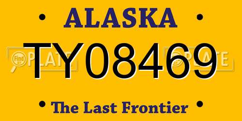 TY08469 Alaska License Plate
