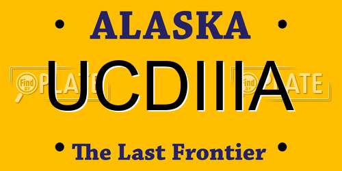 UCDIIIA Alaska License Plate