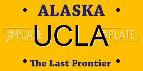 UCLA Alaska License Plate