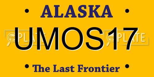 UMOS17 Alaska License Plate