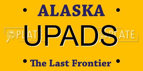 UPADS Alaska License Plate