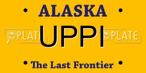 UPPI Alaska License Plate