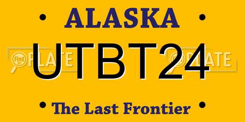 UTBT24 Alaska License Plate