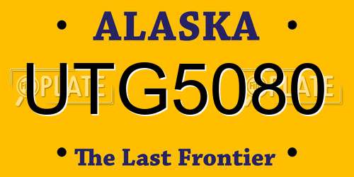 UTG5080 Alaska License Plate